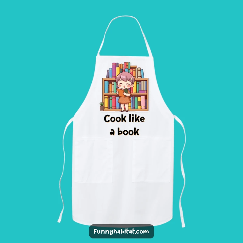 Funny Book Lover Apron: Keep Your Clothes Clean While You Organize Your Library