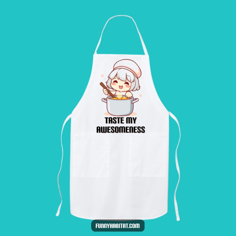 Funny Cooking Apron: Chef's Smile Design, Perfect Funny Gift for Home Cooks