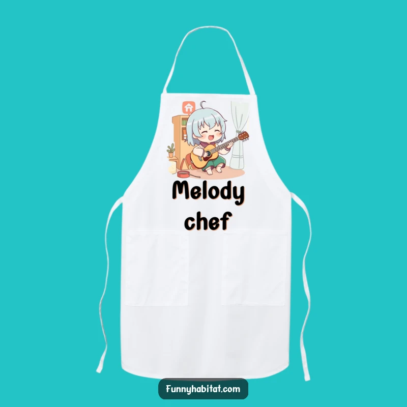 Funny Enthusiastic Musician Apron: Cook with Rhythm in This Humorous Chef's Wear