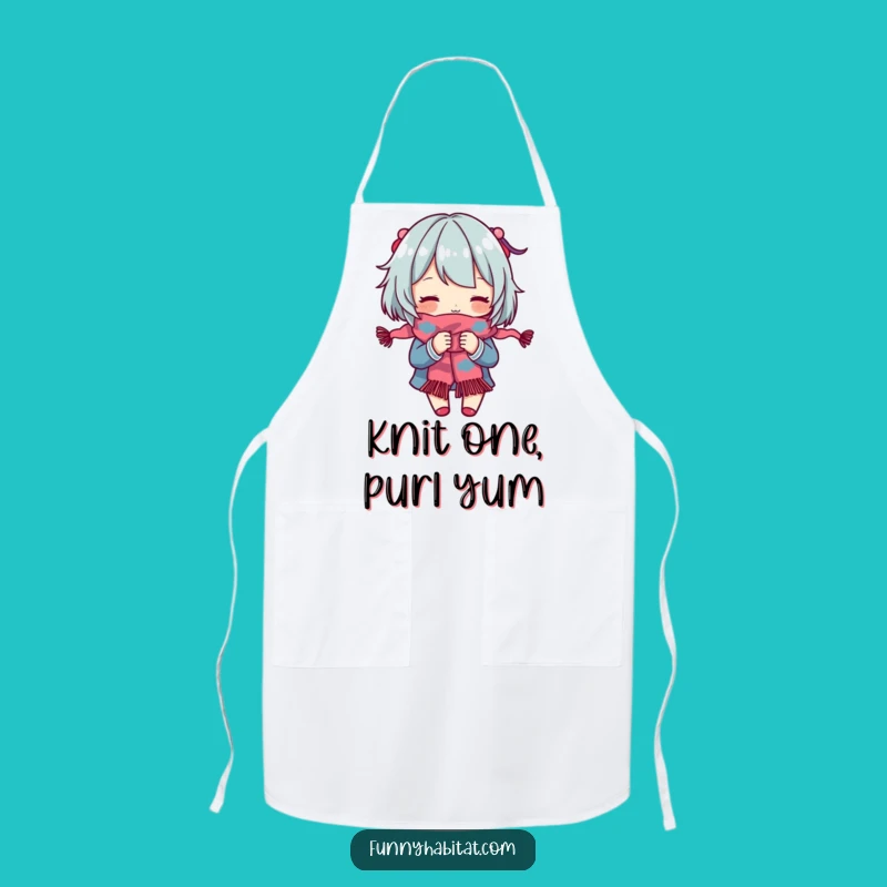 Funny Knitter Apron: Protect Your Clothes While You Create, Ideal Humorous Gift!