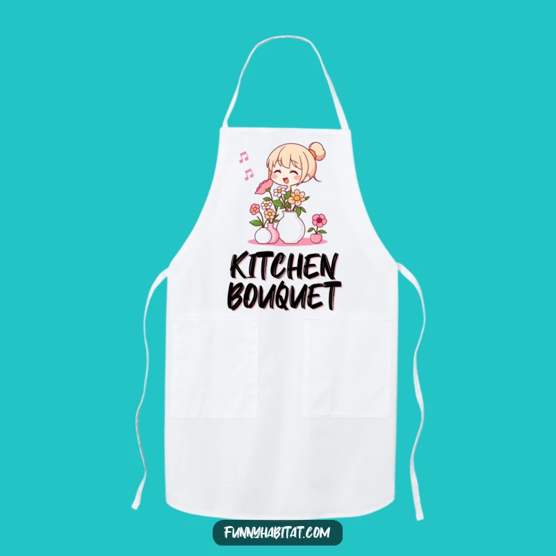 Funny Flower Arranger Apron: Garden with Glee in This Humorous Chef's Wear