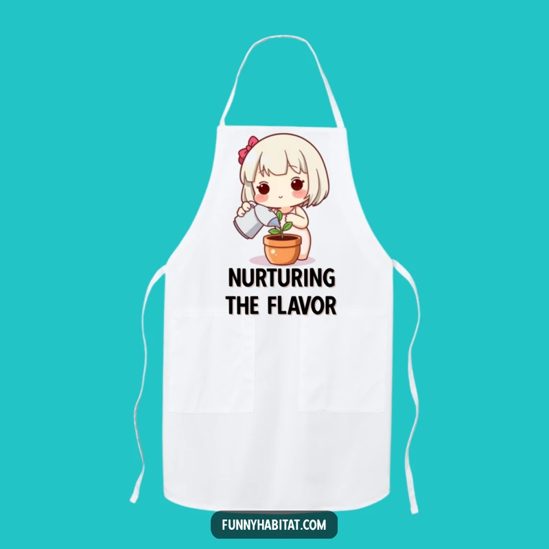 Funny Plant Apron: Happy Character Kitchen Fun, Wholesome Gardening Accessory: A Great Funny Gift!