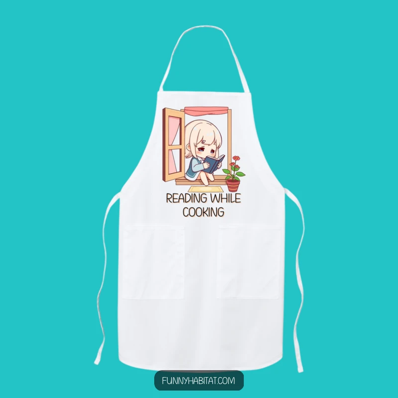 Funny Book Lover's Apron: Cook & Read with Joy - A Hilarious Funny Gift!