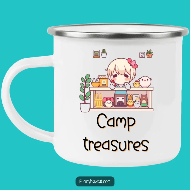 Funny Collector's Shelf Camp Mug: Organize Your Adventures Gift