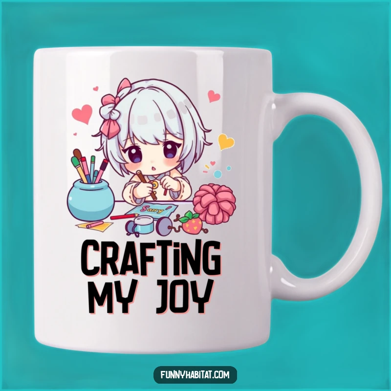 Funny Crafter Mug: Colorful Project Design, Perfect Funny Gift for Artisans