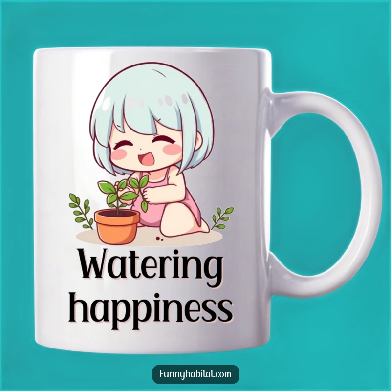Funny Plant Lover Mug: Cheerful Gardener's Perfect Coffee Cup!