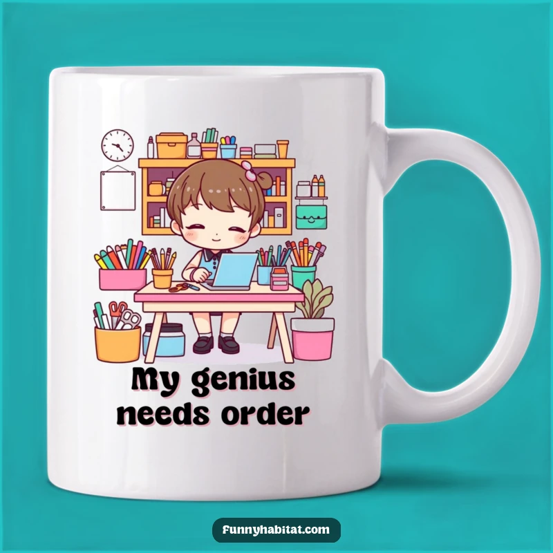 Funny Crafty Organizer Mug - Perfect Gift for Creative Chaos Controllers!