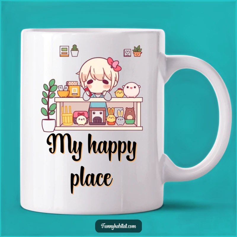 Funny Collector's Shelf Mug: Happy Arranging for Hobbyists Gift