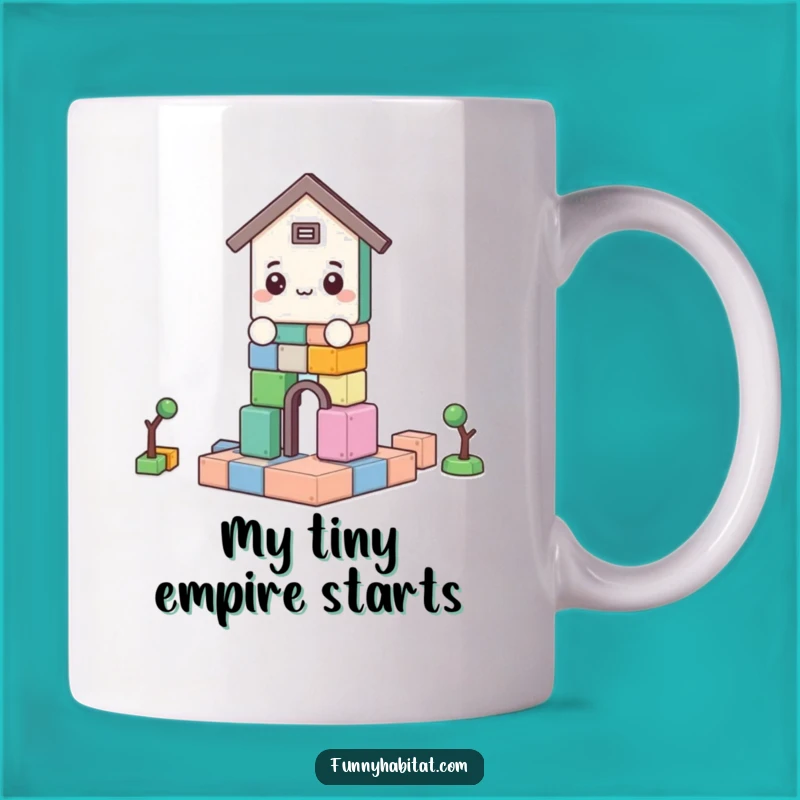 Funny Building Blocks Mug: Adorable Character Construction Gift for a Creative Soul