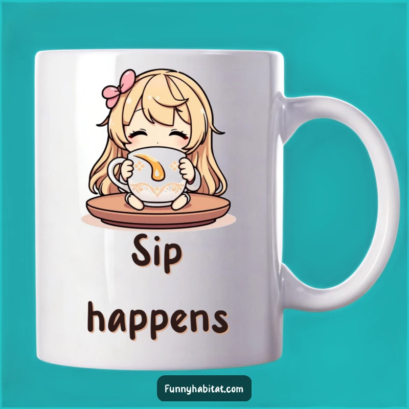 Funny Relaxing Mug: Sip Your Tea in Contentment with This Cozy Cup