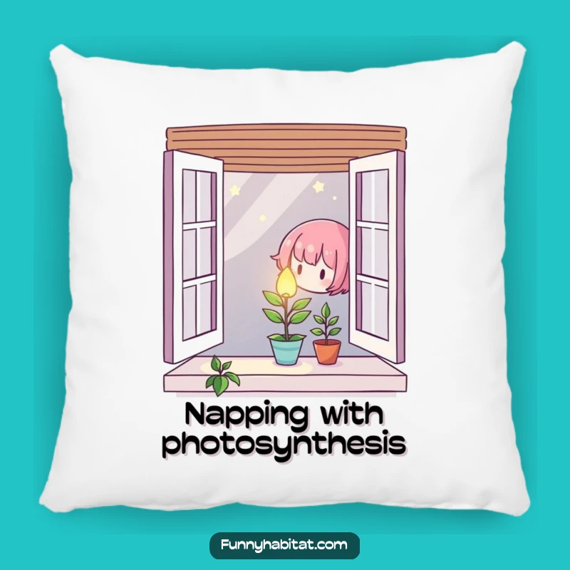 Caring Plant Character Pillow: Soft Nurturing Design, Perfect Comfort Gift!