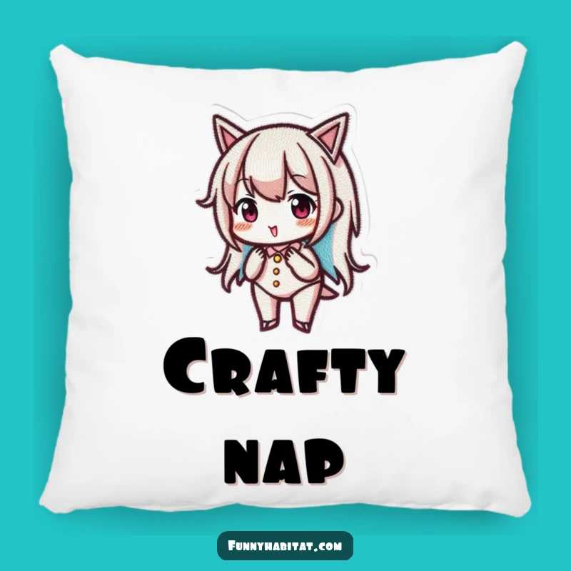 Funny Embroiderer's Craft Pillow: Cozy Accent for Stitchers Gift