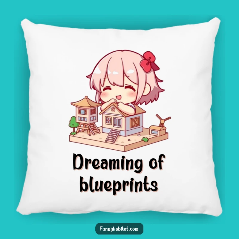 Funny Modeler Pillow: Mini Structure Comfort Gift