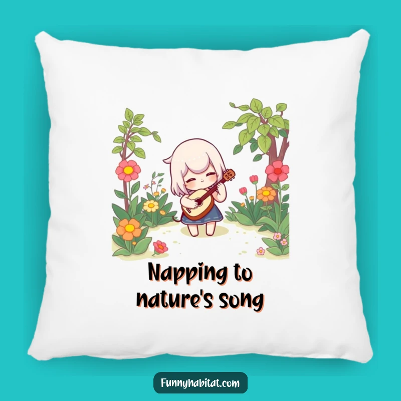 Funny Garden Music Pillow - Cozy Comfort with a Whimsical Tune!