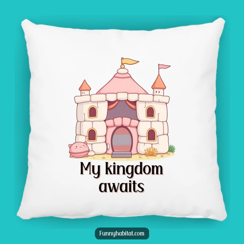 Funny Fort Pillow: Cushion Castle Character, Cozy Funny Gift for Relaxation