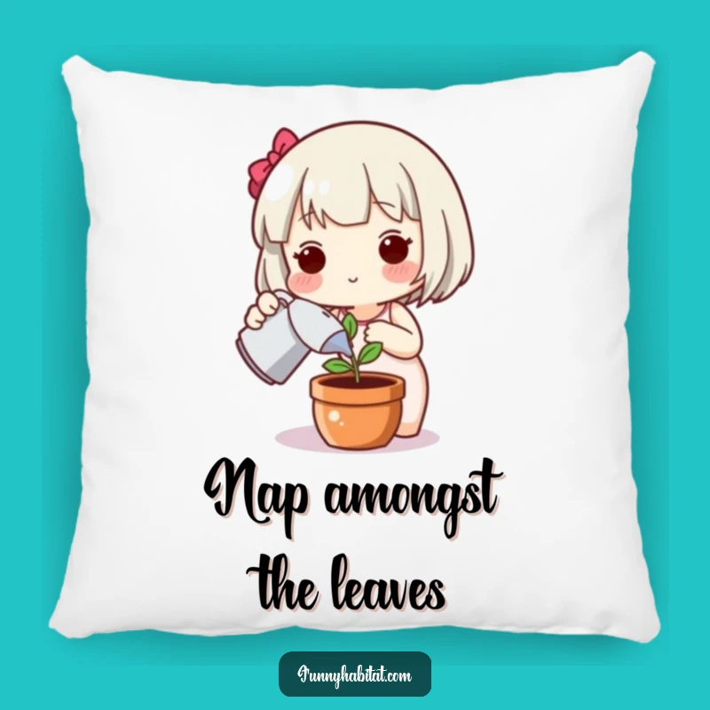 Funny Plant Pillow: Happy Character Comfort, Cozy & Wholesome, An Adorable Funny Gift!