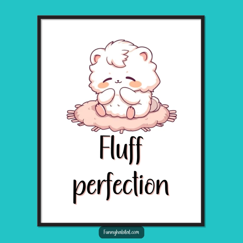 Funny Grooming Animal Digital Print: Instant Relaxing Funny Gift Art