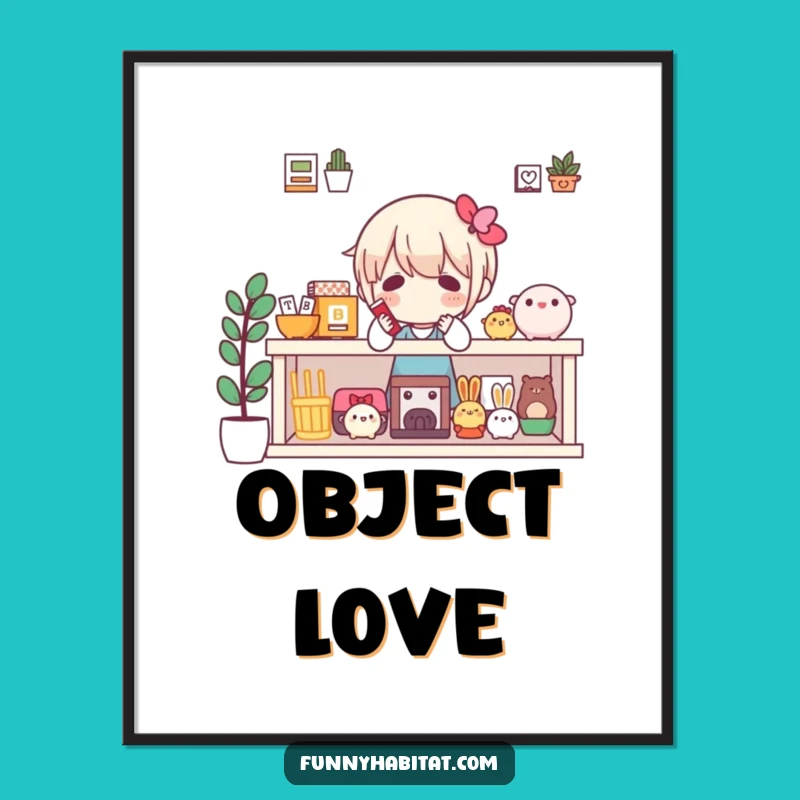 Funny Collector's Shelf Digital Print: Instant Display Art Gift