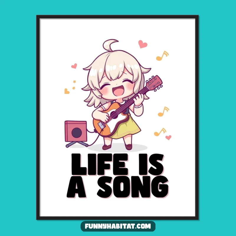 Funny Musician Poster: Bring Joyful Melodies and Humor to Your Space