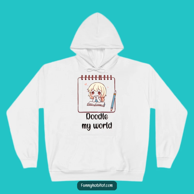Funny Cozy Artist Hoodie: Warm and Humorous Sketching Apparel