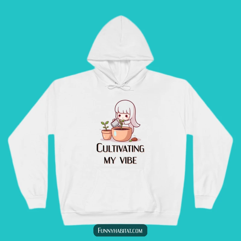 Funny Gardener Character Hoodie: Cozy Cultivation!