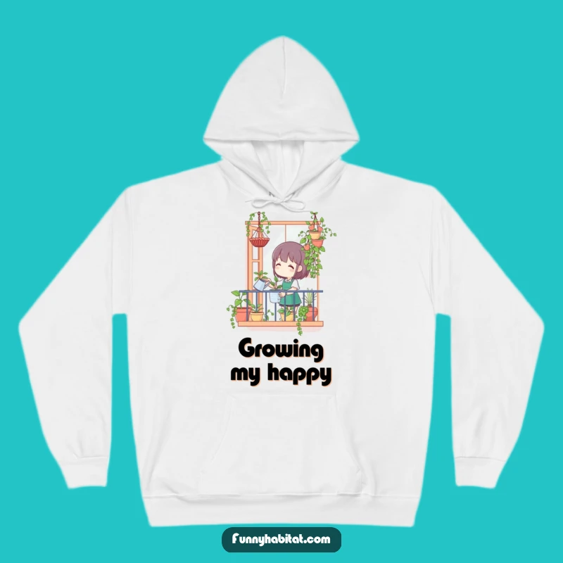 Funny Balcony Gardener Hoodie - Cozy Comfort for Plant Lovers!