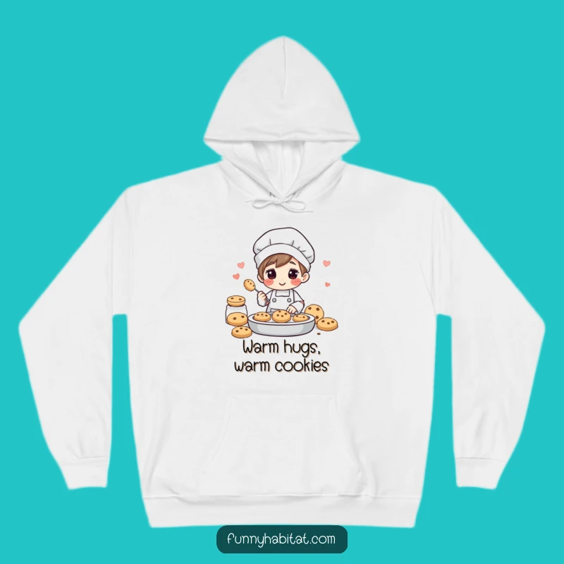 Funny Baker Hoodie: Cozy Cookie Baking Character Sweatshirt Gift for Chefs