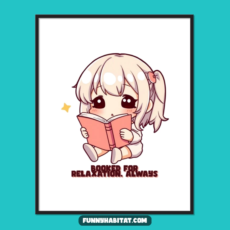 Free Printable Wall Art: Peaceful Reader Humor, Funny Downloadable Art for Cozy Spaces