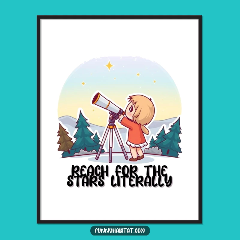 Funny Free Printable Wall Art: Star Gazer, Downloadable Art for Dreamers!