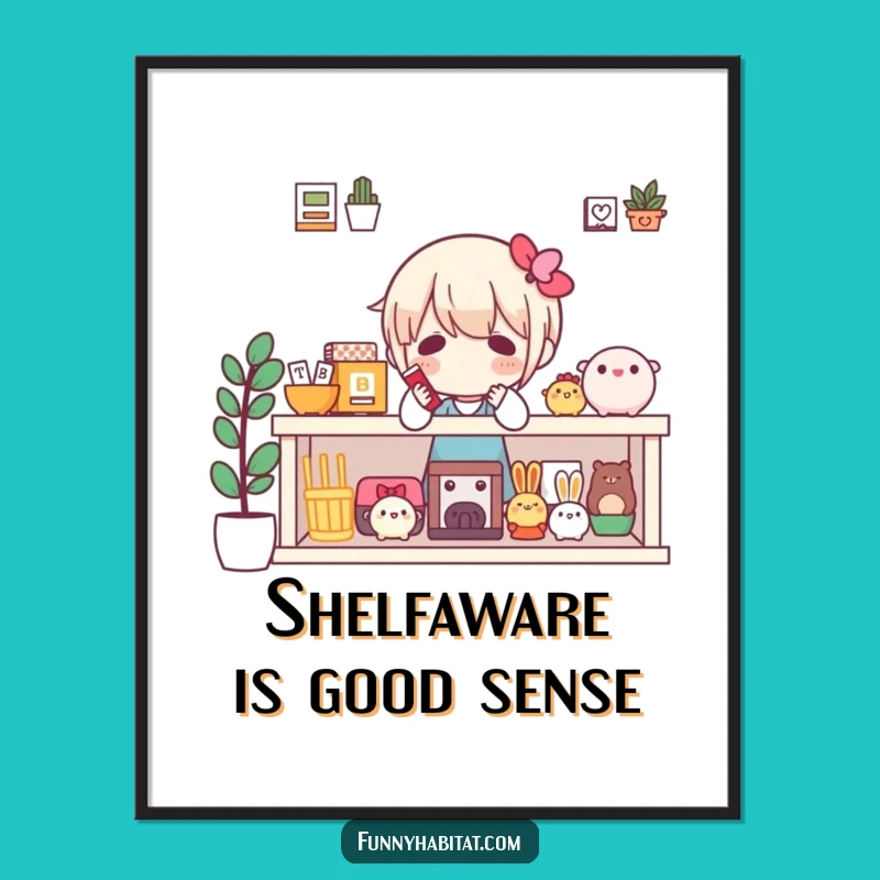 Free Printable Wall Art: Shelf Collector's Delight - Downloadable Decor Art