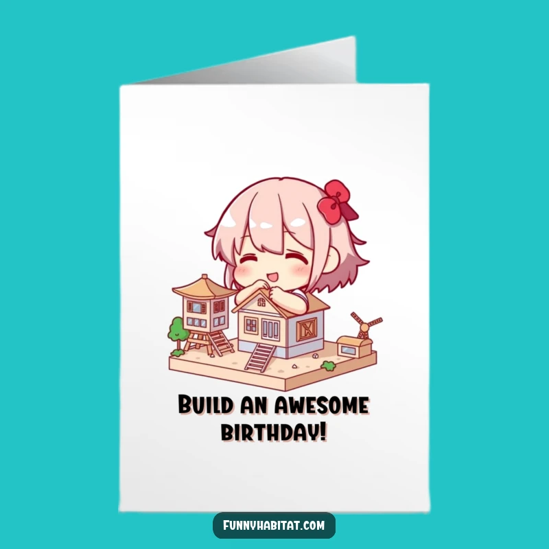 Free Printable Funny Birthday Card: Master Builder, Downloadable DIY Gift for a Special Build!