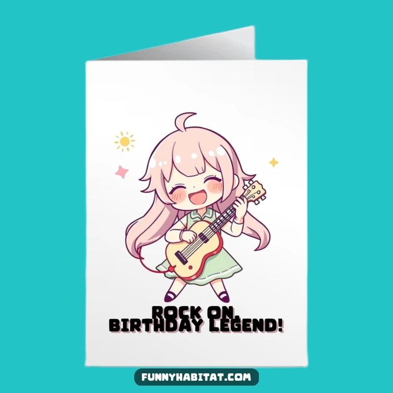 Free Printable Funny Birthday Card: Hilarious Musician Character, Downloadable DIY Gift!