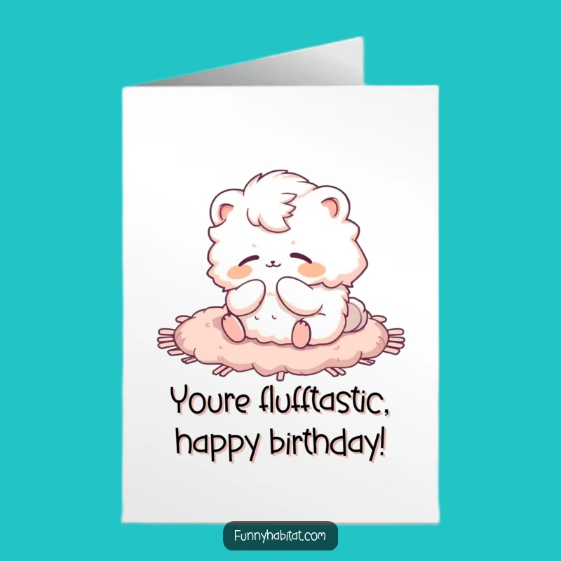 Funny Free Printable Birthday Card: Pampered Animal Grooming, Downloadable DIY Gift