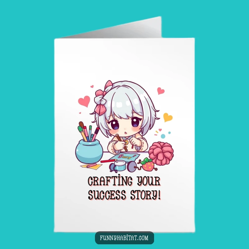 Free Printable Congrats Card: Crafty Masterpiece Celebration as a Funny Downloadable Gift