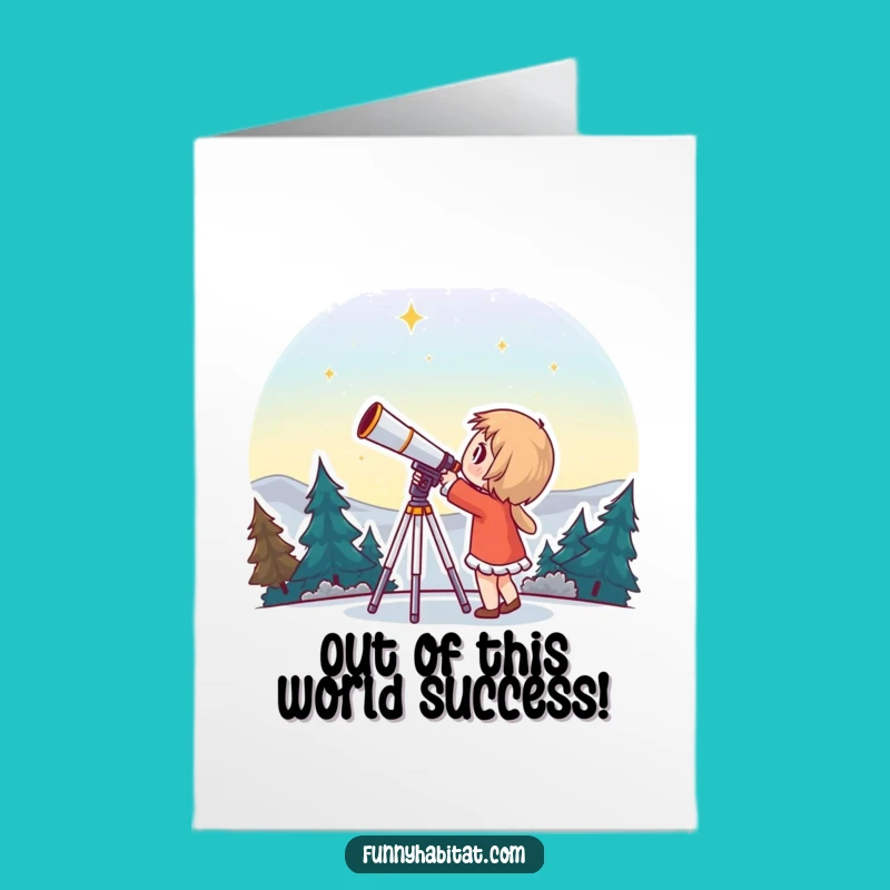 Free Printable Congrats Card: You're a Star! Funny Stargazer Celebration!