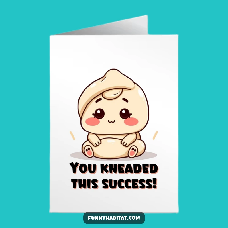 Free Printable Congratulations Card: Kneading Success for Your Achievements Downloadable Gift