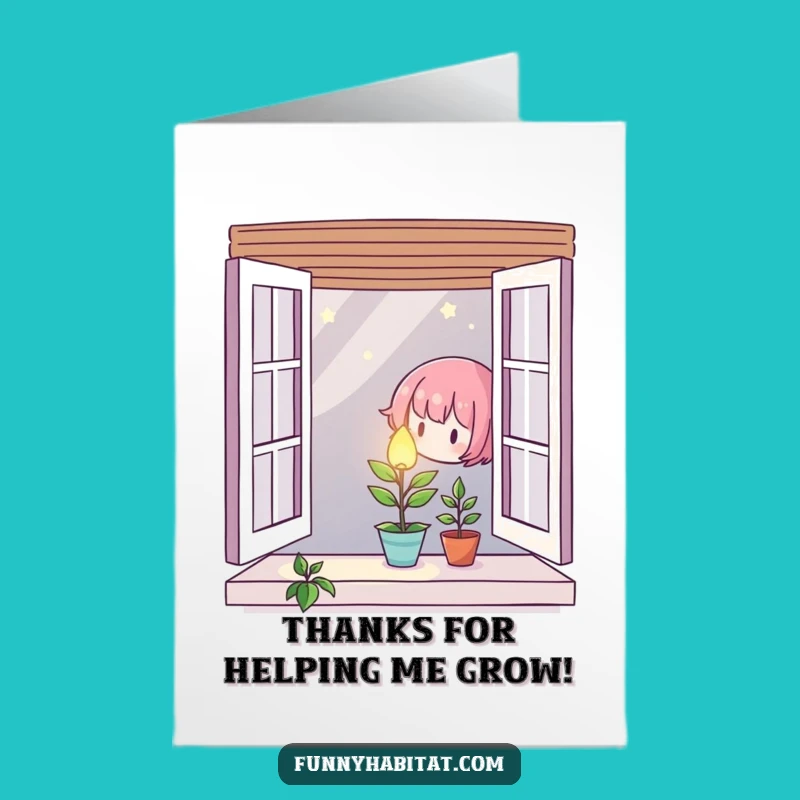 Free Printable Plant Thank You Card: Glowing Gratitude Downloadable & Print at Home