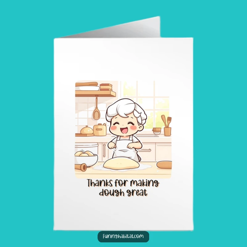 Free Printable Thank You Card: Baking Whiz, Grateful for Treats Downloadable