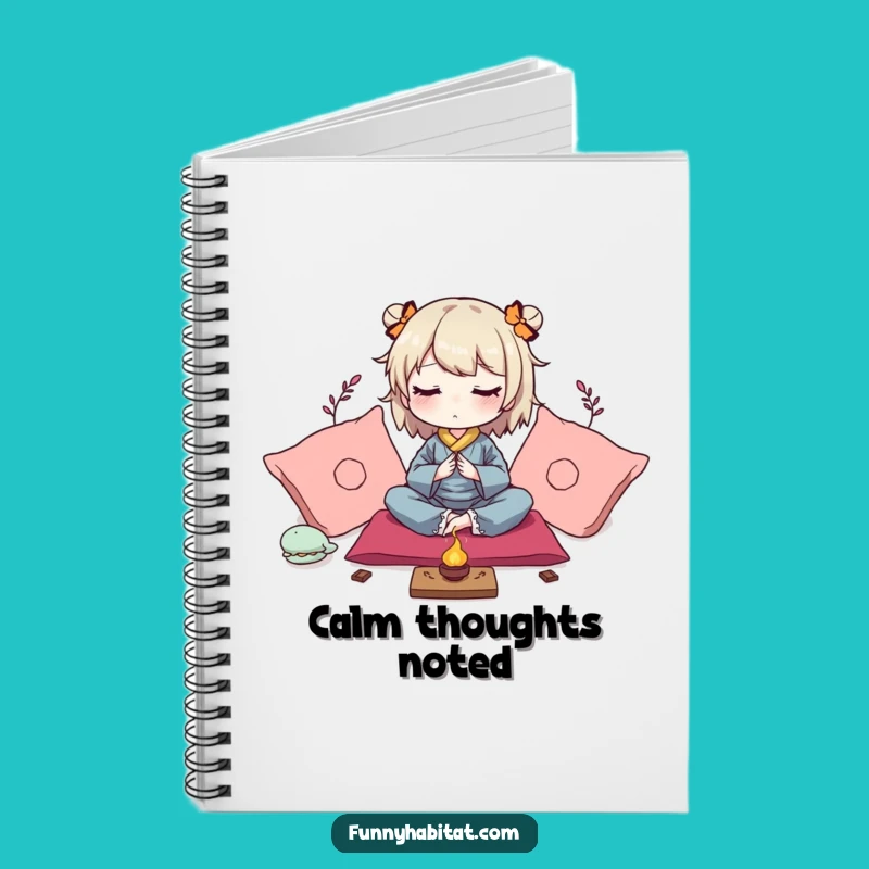 Funny Zen Journal: Peaceful Character Meditating, Perfect Mindfulness Log & Gift