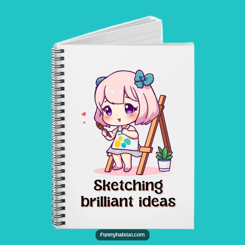 Funny Artist Notebook: Creative Painter Journal Gift for Idea Generation