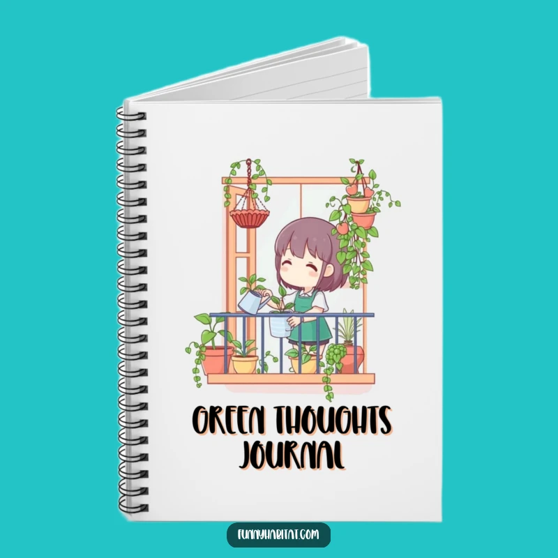 Funny Balcony Gardener Notebook - Happy Journal for Plant Plans!