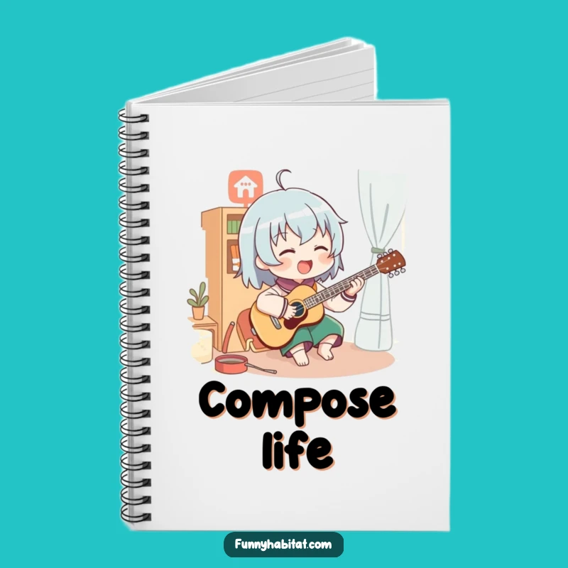 Funny Enthusiastic Musician Notebook: Journal Your Melodies with This Creative Artist