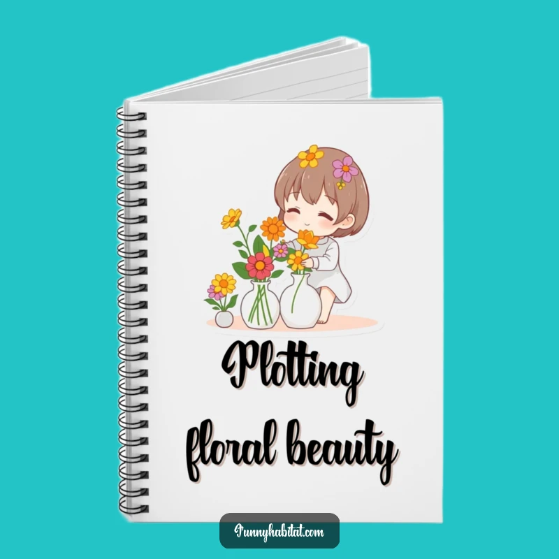 Funny Florist Notebook: Colorful Flower Arranger Journal
