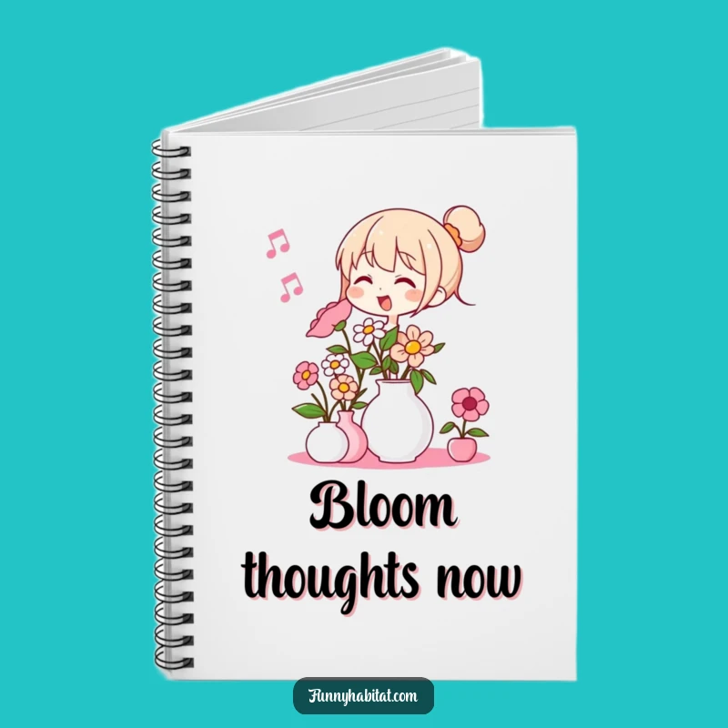 Funny Flower Arranger Notebook: Journal Your Thoughts with This Cheerful Gardener