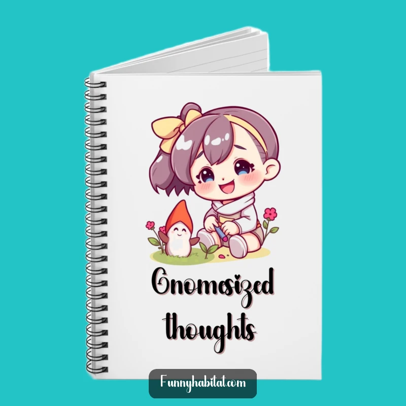 Funny Gnome Notebook: Character Tending Gnome for Jotting Ideas