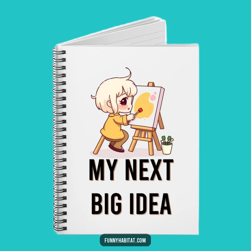 Funny Notebook: Painter Character's Joyful Art, Perfect Creative Gift