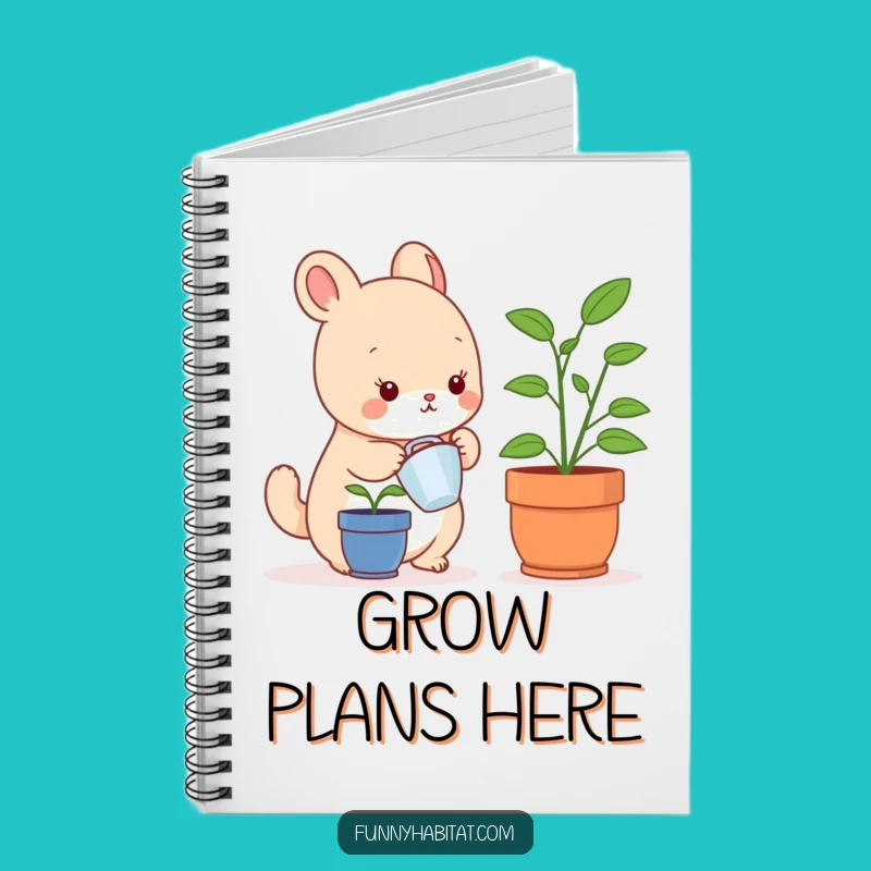 Funny Plant Care Animal Notebook: Ideal Funny Gift for Notes