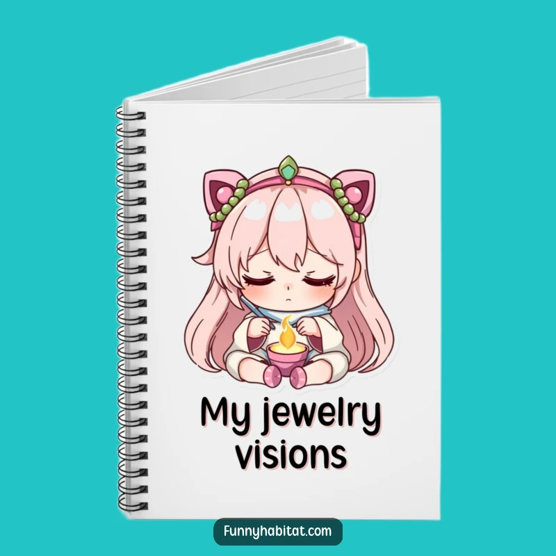Funny Jewelry Maker Notebook: Plan Your Designs with Peaceful Concentration