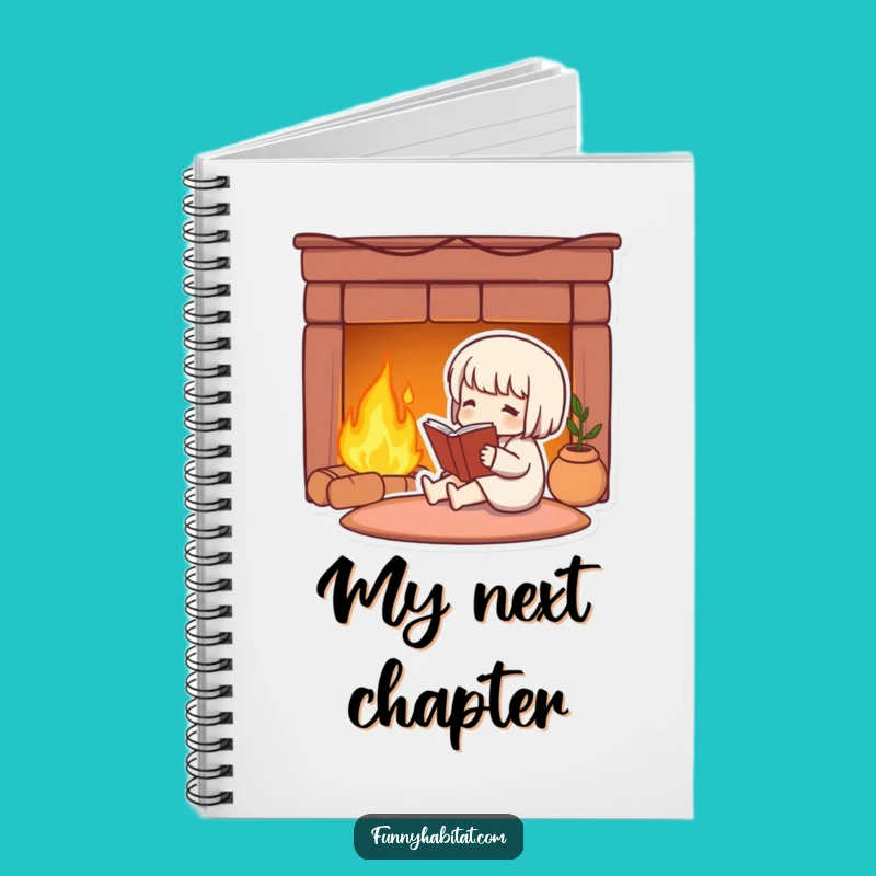Funny Cozy Reader Notebook: Write Your Own Fireside Tales!