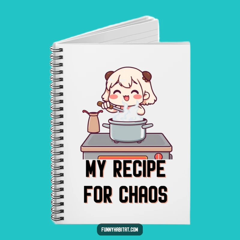 Funny Chef Notebook: Stirring Pot Journal, Kitchen Design, Perfect Funny Gift